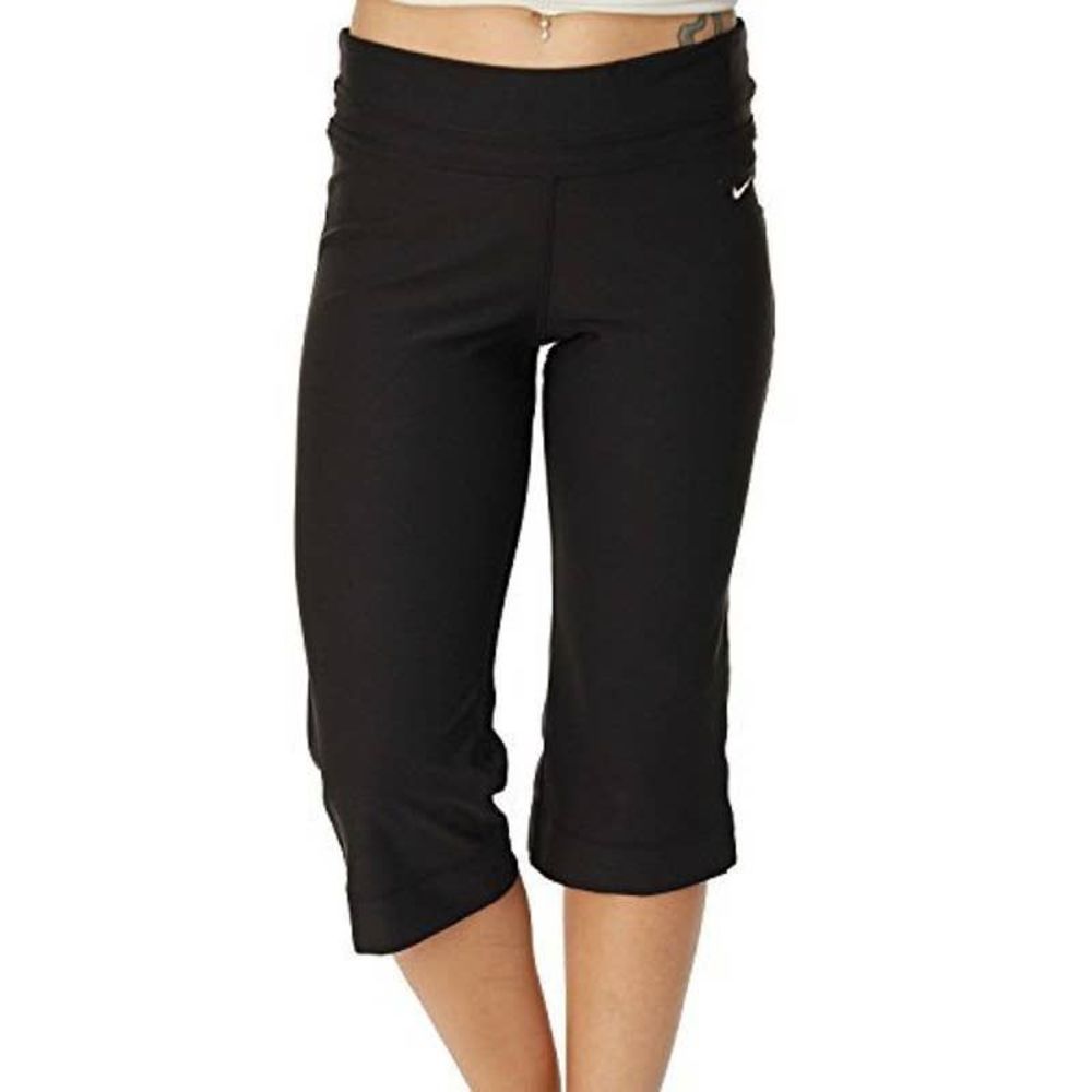 NEW Women's Small NIKE DRI-FIT Regular-Fit Yoga Pants Capris Leggings 472350-010